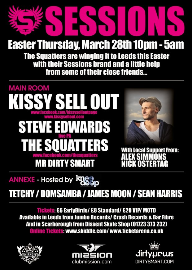 Sessions Leeds Flyer 28th March 2013 - EDMupdate
